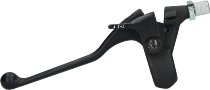 Tommaselli clutch lever complete, with choke lever, aluminum, black, - Montesa