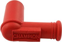Spark plug Champ. 90° red, rubber (5kohm)