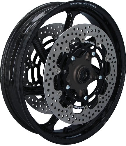thyssenkrupp Carbon wheel rim kit glossy style 1, EU-ABE - Kawasaki Ninja ZX-10RR, R SE