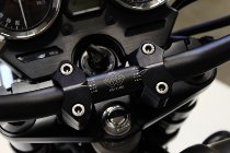 Gilles 2DGT adjustable handlebar risers with mounting kit, black