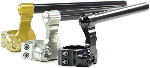 Gilles Clip on handlebar kit 55mm variobar, silver - universal useable