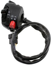 Tommaselli turn signal switch, complete, universal, black, - Aprilia, Ducati