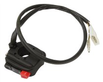 Tommaselli starter switch, complete, universal, with emergency stop switch, black