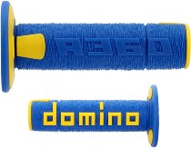 Domino Hand grip rubber kit off road A360 blue-yellow - 22/26mm handlebars