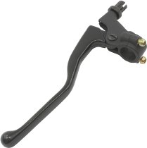 Tomaselli clutch lever complete, aluminum, without mirror mount, black