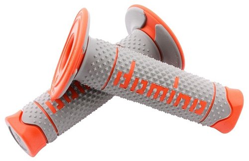 Tommaselli grip rubber set DSH Enduro, 120 mm, gray / orange