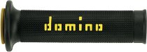 Tommaselli grip rubber set Road Racing, 120 mm / 125 mm, black / yellow