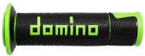 Tommaselli grip rubber set Road Racing, 120 mm / 125 mm,black / green
