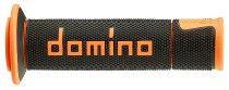 Tommaselli grip rubber set Road Racing, 120 mm / 125 mm, orange/black
