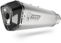 MIVV Silencer Delta Race, stainless steel/carbon cap, with homologation - BMW F 850 GS