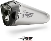 MIVV Silencer Delta Race, stainless steel/carbon cap, with homologation - BMW S 1000 RR