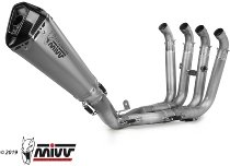 MIVV Silencer complete system Delta Race, titanium/carbon cap, without homologation - BMW S 1000 RR