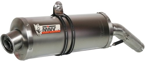 MIVV Silencer kit Oval, stainless steel, with homologation - Cagiva Raptor 650