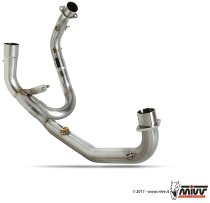 MIVV No-kat pipe, stainless steel, without homologation - Ducati 796 Hypermotard