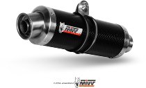 MIVV Silencer kit GP, carbon/carbon, with homologation - Ducati 620 Monster, 800 Monster