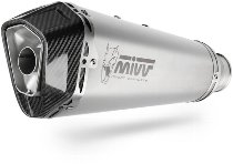 MIVV Silencer Delta Race, stainless steel/carbon cap, with homologation - Ducati Hypermotard 939