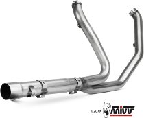 MIVV No-kat pipe, stainless steel, without homologation - Harley Davidson 1690 Electra Glide Ultra