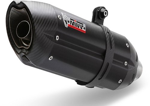 MIVV Silencer complete system Suono, stainless steel/carbon cap, with homologation - Honda CBR 125 R