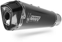 MIVV Silencer Delta Race, stainless steel black/carbon cap, with homologation - Kawasaki 636 ZX-6 R