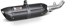MIVV Silencer complete system 2x1 Suono, stainless steel/carbon, with homologation - Kawasaki 650 ER