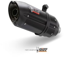 MIVV Silencer complete system Suono, steel/carbon cap, with homologation - Kawasaki 650 Versys