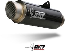 MIVV Silencer complete system GPpro, carbon/carbon, with homologation - Kawasaki Z 650