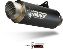 MIVV Silencer complete system GPpro, stainless steel black, with homologation - Kawasaki Z 650