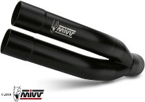 MIVV Silencer Double Gun, stainless steel black, with homologation - Kawasaki Z900