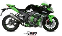 MIVV Silencer complete system Delta Race, steel/carbon, without homologation - Kawasaki ZX-10 R