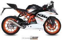 MIVV Silencer complete system Ghibli, stainless steel, with homologation - KTM 390 RC
