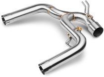 MIVV No-kat pipe, stainless steel, without homologation - Moto Guzzi 1100 Breva NML