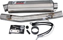 MIVV Silencer Oval, stainless steel, with homologation - Suzuki 600 GSF Bandit