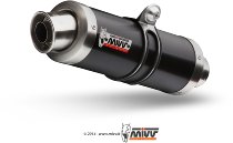MIVV Silencer complete system GP, stainless steel black, with homologation - Yamaha 125 MT