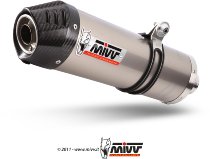 MIVV Kit Scarico Ovale, titanio/coppa carbonio, con omologazione - Yamaha XT 660 X/R