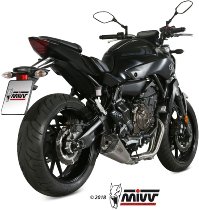 MIVV Silencer complete system Delta Race, stainless/carbon cap, with homologation - Yamaha 700 MT-07