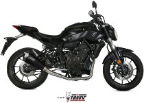 MIVV Silencer complete system Delta Race, stainless/carbon, with homologation - Yamaha 700 MT-07