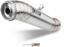 MIVV Silencer complete system Ghibli, stainless steel, without homologation - Yamaha 700 XSR