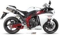 MIVV Kit Scarico Suono, acciaio inox/coppa carbonio, con omologazione - Yamaha YZF 1000 R1