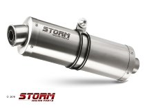 STORM Silencer kit inox - Aprilia Pegaso Strada 650