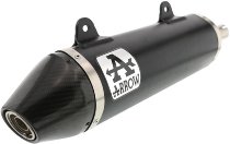 Arrow Silencer Thunder Aluminium Dark with homologation - Malaguti XTM / XS, Aprilia RX / SX 125 ...