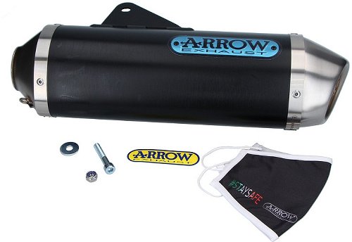 Arrow Race Tech Aluminium Dark with homologation - KTM 690 SMC R / Enduro R