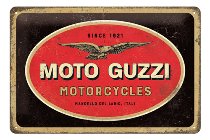 Moto Guzzi Cartel de chapa, 20x30cm