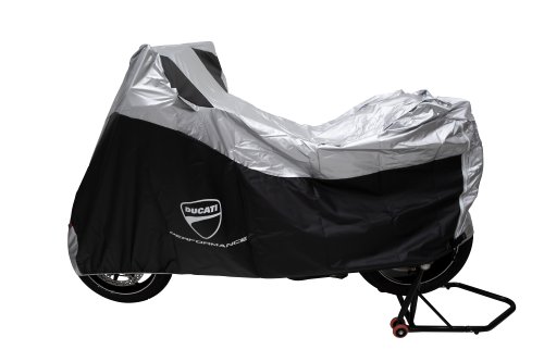 Ducati Motorcycle tarpaulin heat, UV and rain resistant, silver-black