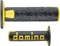 Domino Hand grip rubber kit off road A360 black-yellow - 22/26mm handlebars