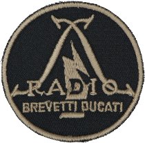 Ducati Patch radio brevetti, 57mm