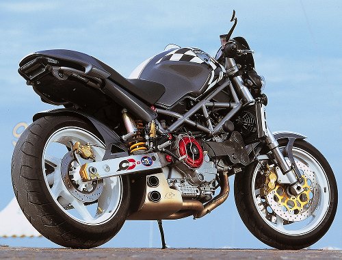QD Exhaust kit ´ex-box´ series, stainless-steel, with homologation - Ducati 900 Monster to 1997