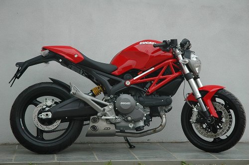 QD Exhaust kit ´ex-box´ series, stainless-steel, with homologation - Ducati 696 Monster