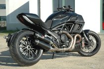 QD Auspuff Slip-On ´Magnum´ Serie, Carbon, Euro 3 mit EG-ABE - Ducati 1200 Diavel