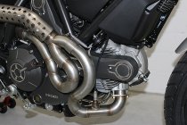 QD Auspuffkomplettanlage ´MaXcone´ Serie, Edelstahl poliert Euro 3 mit EG-ABE - Ducati 800 Scrambler