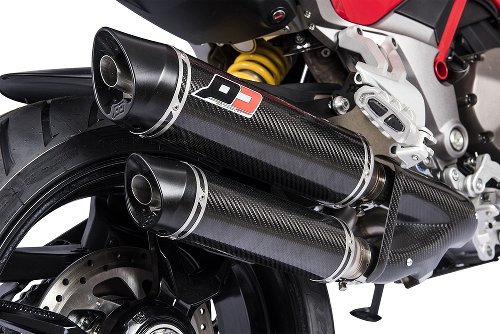 QD Exhaust semi kit ´magnum´ carbon, euro 4 with homologation - Ducati Multistrada 1260 (->2017)